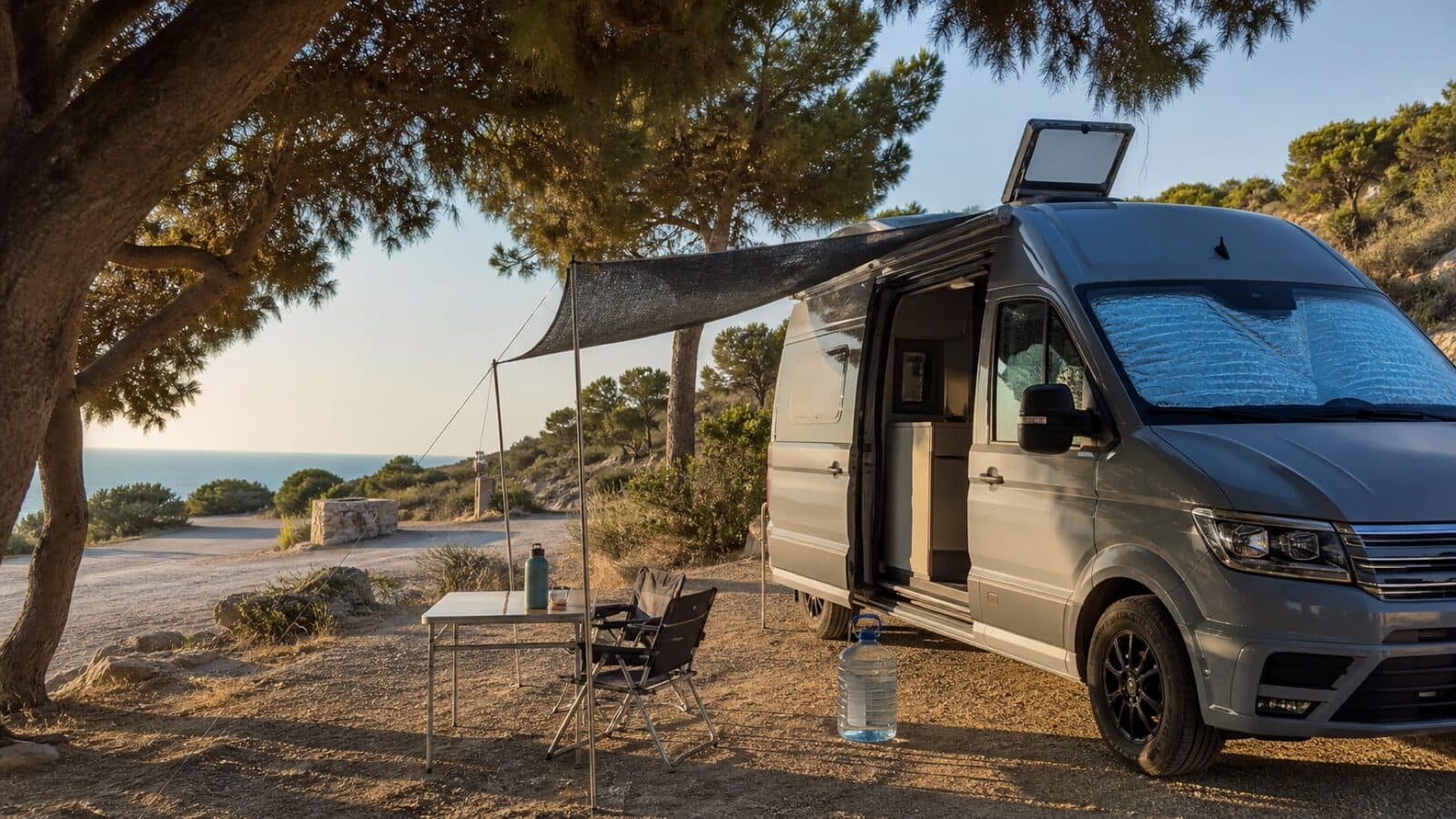 Wasser, Schatten und Hitze unterwegs im Campervan im Griff behalten