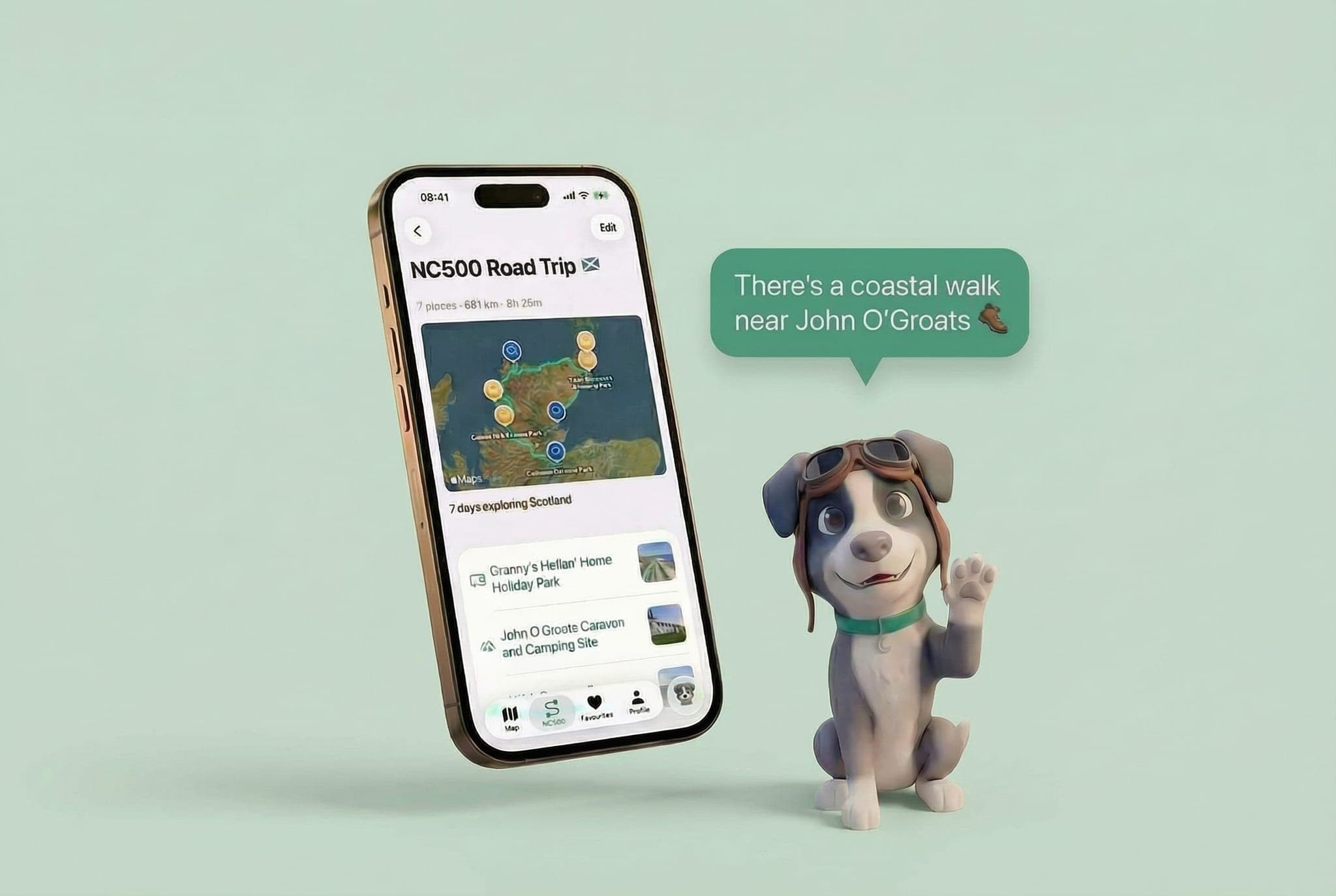 Trip planning with Kai