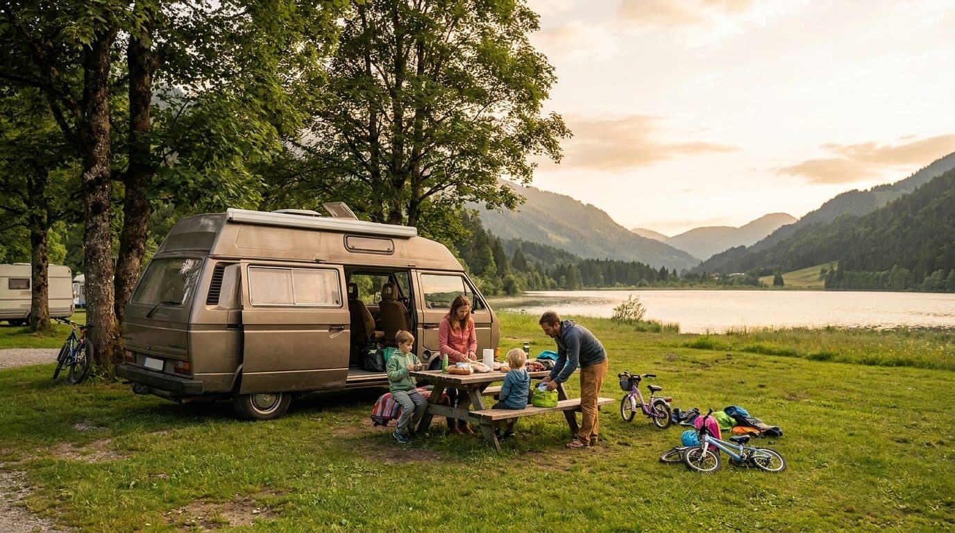Meilleurs spots en van pour les familles en Europe