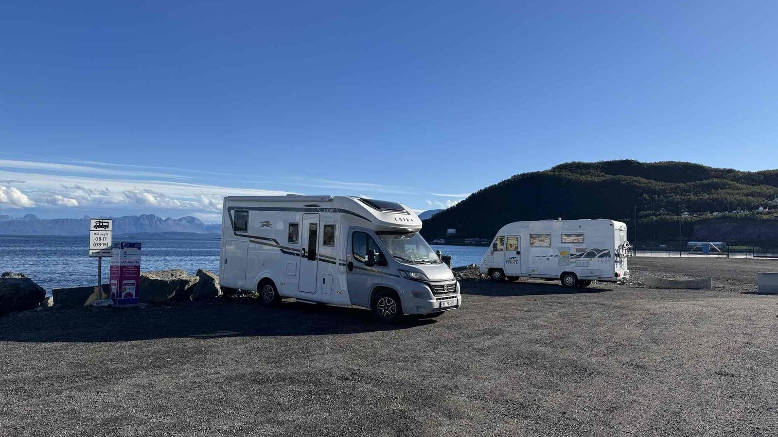 Example harbour-style coastal stop from Campernight
